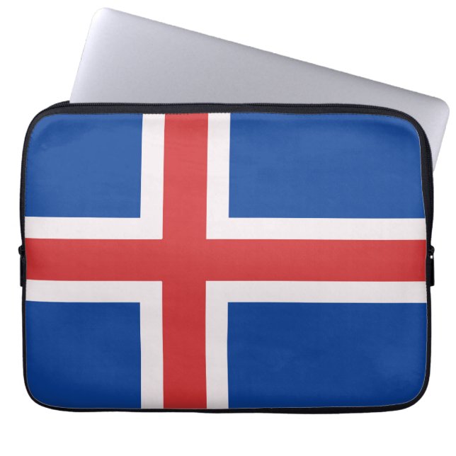 Housse Pour Ordinateur Portable Drapeau de l'Islande (Devant)