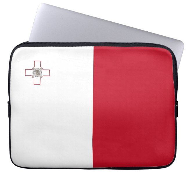 Housse Pour Ordinateur Portable Drapeau de Malte (Devant)
