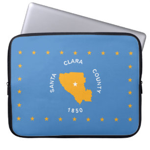 Housse Pour Ordinateur Portable Drapeau de Père Noël (département des États-Unis,