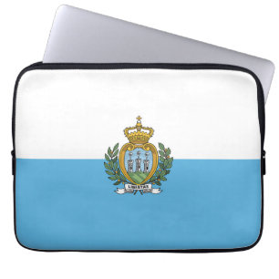 Housse Pour Ordinateur Portable Drapeau de Saint-Marin