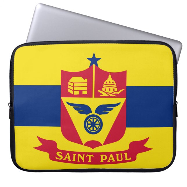 Housse Pour Ordinateur Portable Drapeau de Saint Paul (Minnesota) (Devant)