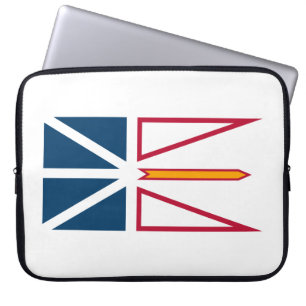 Housse Pour Ordinateur Portable Drapeau de Terre-Neuve-et-Labrador (Canada)