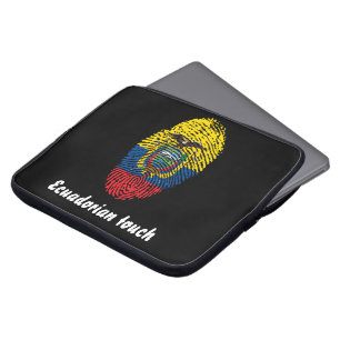 Housse Pour Ordinateur Portable Drapeau d'empreinte digitale de contact