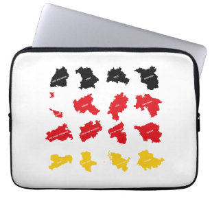 Housse Pour Ordinateur Portable Drapeau des États allemands