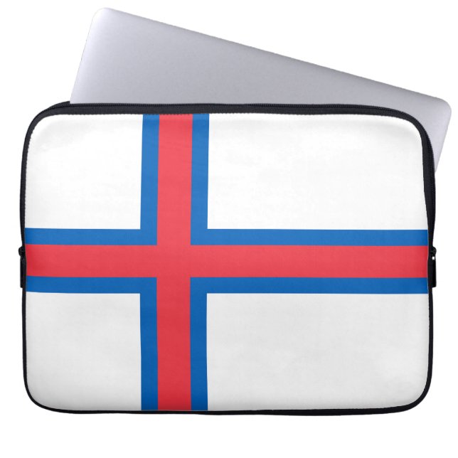 Housse Pour Ordinateur Portable Drapeau des îles Féroé (Devant)