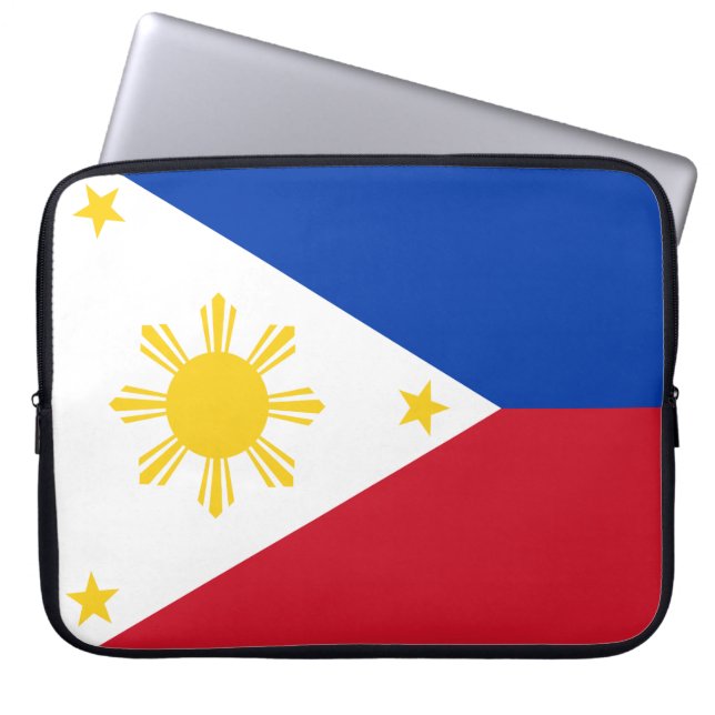 Housse Pour Ordinateur Portable Drapeau des Philippines (Devant)
