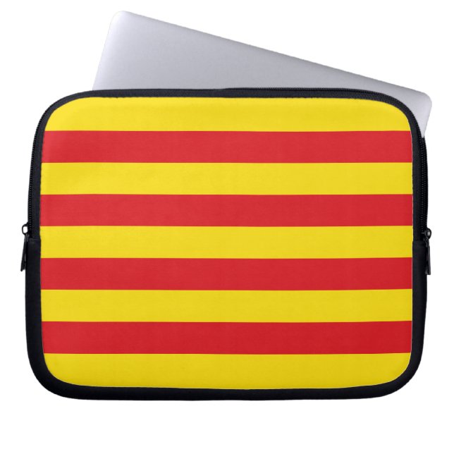 Housse Pour Ordinateur Portable Drapeau Drapeau Catalogne (Devant)