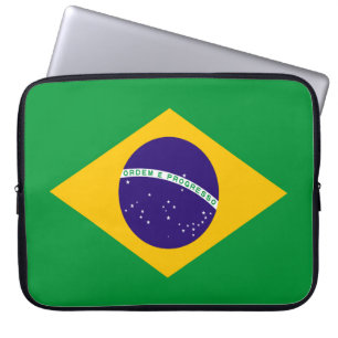 Housse Pour Ordinateur Portable Drapeau du Brésil