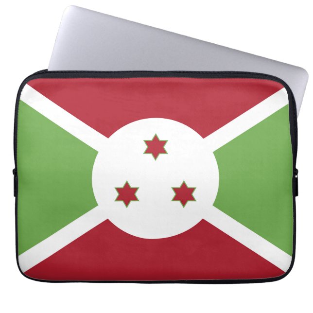 Housse Pour Ordinateur Portable Drapeau du Burundi (Devant)