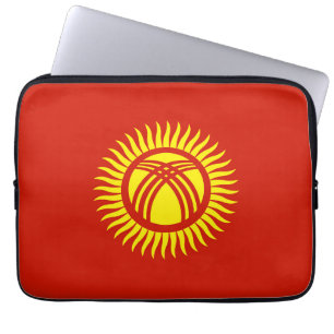 Housse Pour Ordinateur Portable Drapeau du Kirghizistan