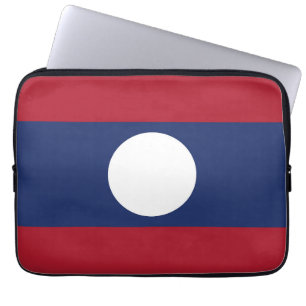 Housse Pour Ordinateur Portable Drapeau du Laos