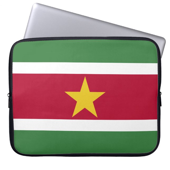 Housse Pour Ordinateur Portable Drapeau du Suriname (Devant)