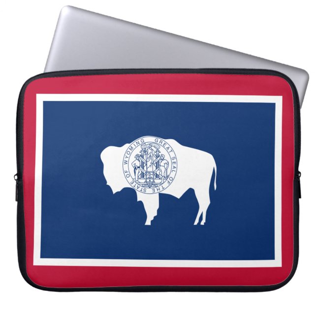 Housse Pour Ordinateur Portable Drapeau du Wyoming (Devant)