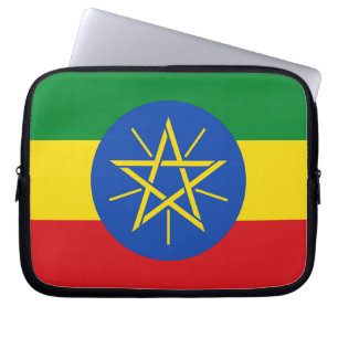 Housse Pour Ordinateur Portable Drapeau Éthiopie