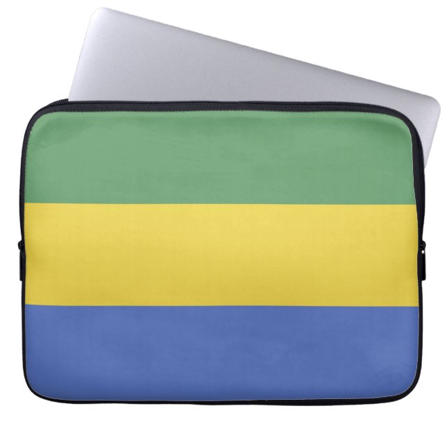 Housse Pour Ordinateur Portable Drapeau Gabon (Devant)