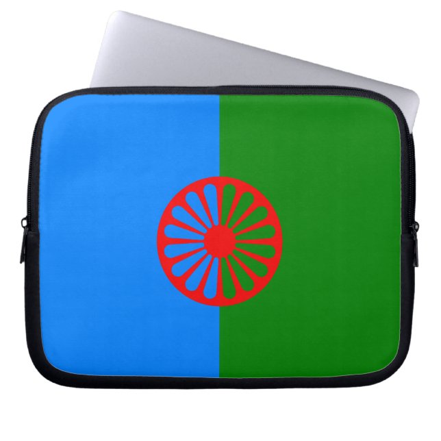 Housse Pour Ordinateur Portable Drapeau gitan bohémien officiel (Devant)