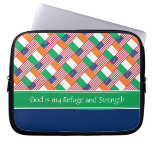 Housse Pour Ordinateur Portable Drapeau IRLANDAIS-AMÉRICAIN Personnalisé Portable