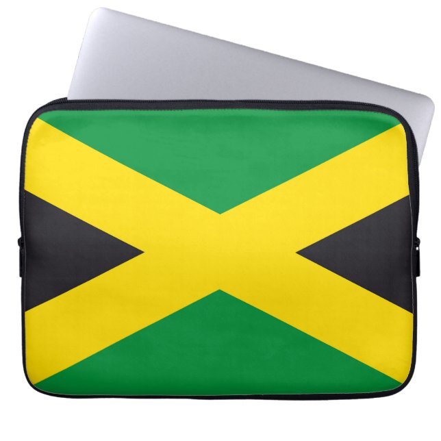 Housse Pour Ordinateur Portable Drapeau jamaïcain (Devant)