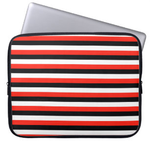 Housse Pour Ordinateur Portable drapeau maori de durham sardaigne rayures rouge no