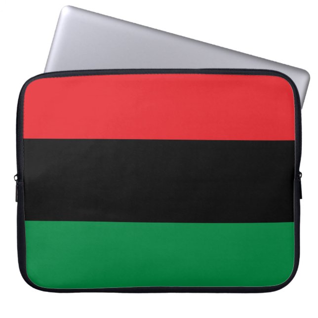 Housse Pour Ordinateur Portable Drapeau panafricain (Devant)
