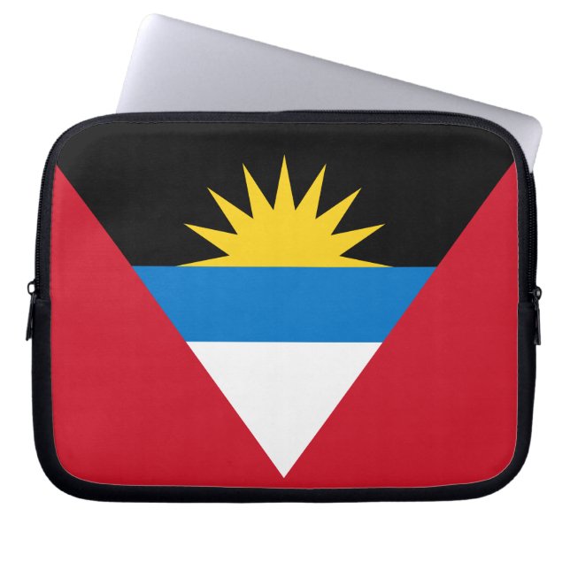 Housse Pour Ordinateur Portable Drapeau patriotique d'Antigua-et-Barbuda (Devant)