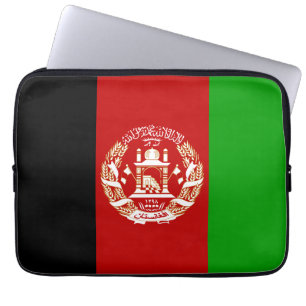 Housse Pour Ordinateur Portable Drapeau patriotique de l'Afghanistan