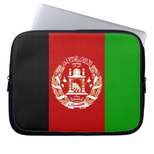 Housse Pour Ordinateur Portable Drapeau patriotique de l'Afghanistan