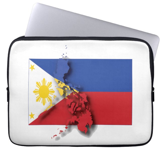 Housse Pour Ordinateur Portable Drapeau PHILIPPINES Patriotique (Devant)