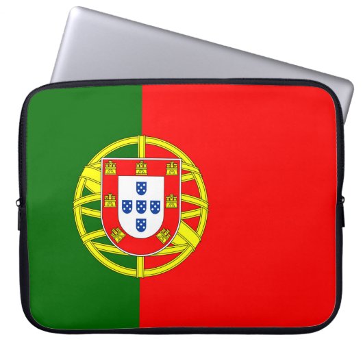Housse Pour Ordinateur Portable Drapeau Portugal (Devant)