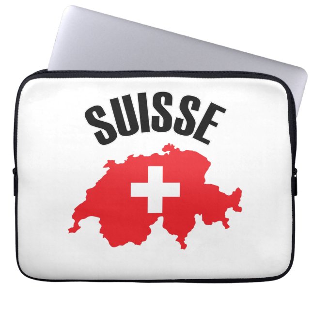 Housse Pour Ordinateur Portable Drapeau suisse (Devant)