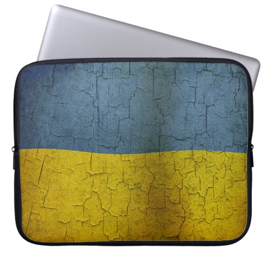 Housse Pour Ordinateur Portable Drapeau ukrainien (Devant)