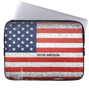 Housse Pour Ordinateur Portable Drapeau vintage