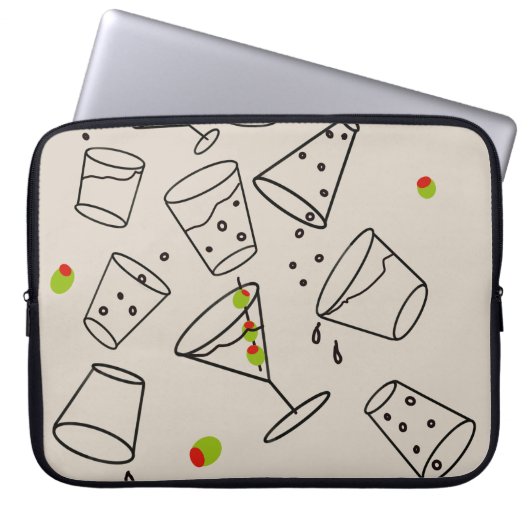 Housse Pour Ordinateur Portable Drinks Laptop Sleeve Case (Devant)