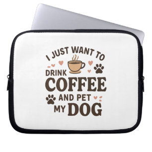 Housse Pour Ordinateur Portable Drôle chien amoureux Mug Chien Maman Chien Papa
