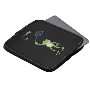 Housse Pour Ordinateur Portable Drôle dessin animé de la mouche à bec de grenouill