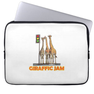 Housse Pour Ordinateur Portable Drôle Jam de la Giraffe de Pun