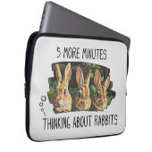 Housse Pour Ordinateur Portable Drôle Lapin Lapin Sleeve (Devant droit)