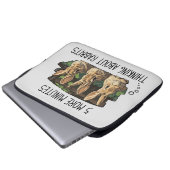 Housse Pour Ordinateur Portable Drôle Lapin Lapin Sleeve (Devant bas)