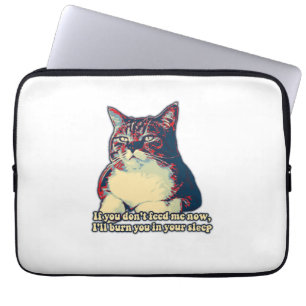 Housse Pour Ordinateur Portable Drôle mème de chat grincheux pour les propriétaire