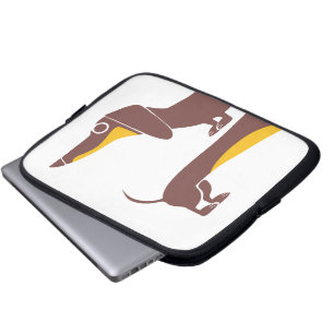 Housse Pour Ordinateur Portable Drôle mignon dachshund pour parent chien long