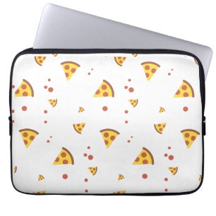 Housse Pour Ordinateur Portable Drôle motif minimaliste de pizza pepperoni rétro