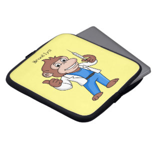 Housse Pour Ordinateur Portable Drôle orangoutan dessinateur docteur