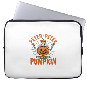Housse Pour Ordinateur Portable Drôle Peter Peter Citrouille Halloween Squelette C