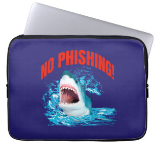 Housse Pour Ordinateur Portable Drôle Requin Anti-Phishing