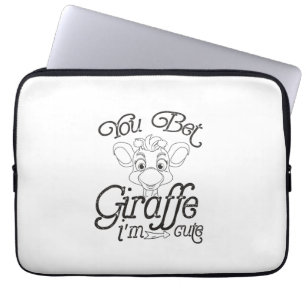 Housse Pour Ordinateur Portable Drôle Tu paris Giraffe Je suis mignonne - Giraffe