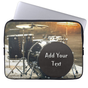 Housse Pour Ordinateur Portable Drum Kit Drummer Rock Personnaliser la Personnalis