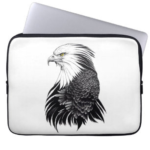 Housse Pour Ordinateur Portable Eagle Wild Animal Nature Illustration Art tatouage