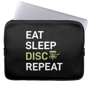 Housse Pour Ordinateur Portable Eat Sleep Disc Golf Repeat