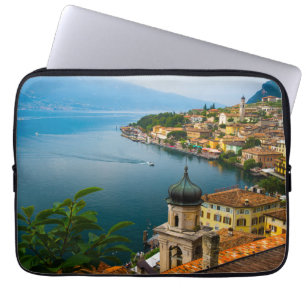 Housse Pour Ordinateur Portable Eau San Benedetto Church Lake Garda, Italie