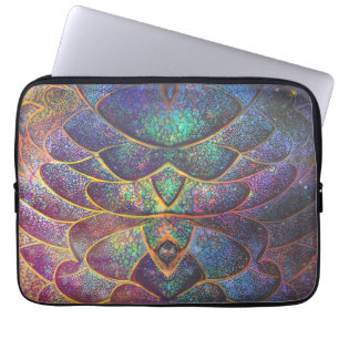 Housse Pour Ordinateur Portable Échelles de dragon abstraites fantaisistes Art fra